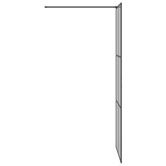 Inloopdouchewand Zwart 80 x 195 cm Gehard Glas 5