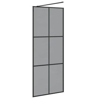 Inloopdouchewand Zwart 80 x 195 cm Gehard Glas 6