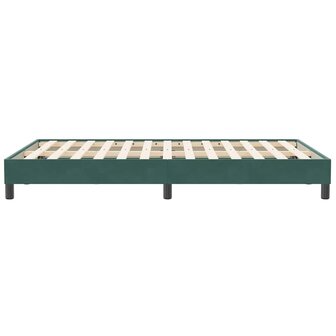 Boxspring zonder matras fluweel donkergroen 120x210 cm 6