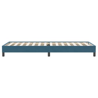 Boxspring zonder matras fluweel donkerblauw 100x220 cm 6