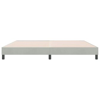 Bed boxspring zonder matras 180x220 cm fluweel lichtgrijs 5