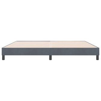 Boxspringbed zonder matras 180x220 cm fluweel donkergrijs 5