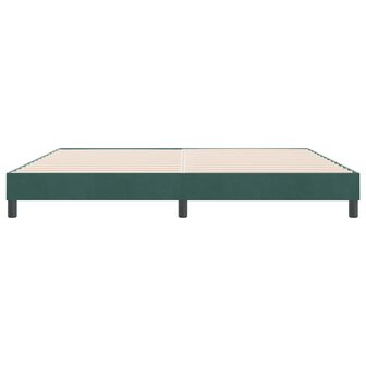Boxspringbed zonder matras 180x220 cm fluweel donkergroen 5