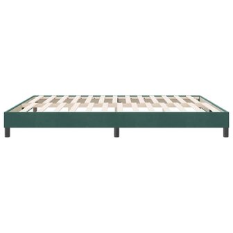 Boxspringbed zonder matras 180x220 cm fluweel donkergroen 6