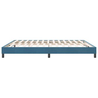 Boxspringbed zonder matras 180x220 cm fluweel donkerblauw 6