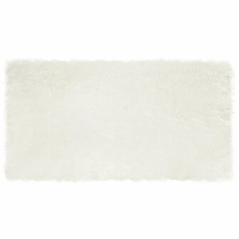 Nep Schapenvacht Tapijt Tafalla Wit 80 x 150 cm Polyester 2