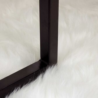 Nep Schapenvacht Tapijt Tafalla Wit 80 x 250 cm Polyester 5