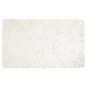 Nep Schapenvacht Tapijt Tafalla Wit 100 x 200 cm Polyester 2