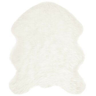 Nep Schapenvacht Tapijt Tafalla Wit 50 x 80 cm Polyester 2