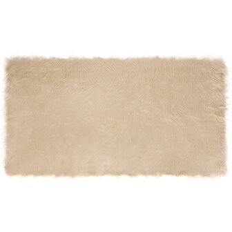 Nep Schapenvacht Tapijt Tafalla Beige 60 x 110 cm Polyester 2