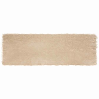 Nep Schapenvacht Tapijt Tafalla Beige 80 x 250 cm Polyester 2