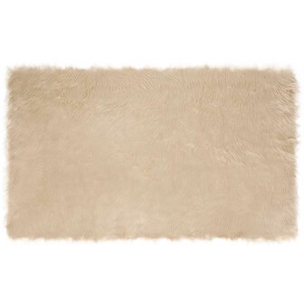 Nep Schapenvacht Tapijt Tafalla Beige 100 x 200 cm Polyester 2