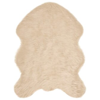 Nep Schapenvacht Tapijt Tafalla Beige 80 x 120 cm Polyester 2