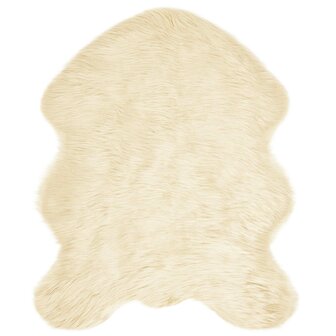 Nep Schapenvacht Tapijt Tafalla Cr&egrave;me 50 x 80 cm Polyester 2