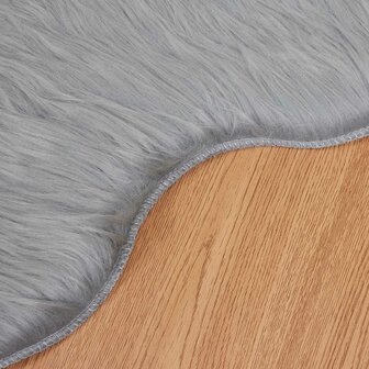 Nep Schapenvacht Tapijt Tafalla Grijs 50 x 80 cm Polyester 9