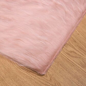 Nep Schapenvacht Tapijt Tafalla Roze 80 x 150 cm Polyester 7