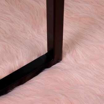 Nep Schapenvacht Tapijt Tafalla Roze 80 x 120 cm Polyester 5