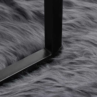 Nep Schapenvacht Tapijt Tafalla Antraciet 80 x 200 cm Polyester 5