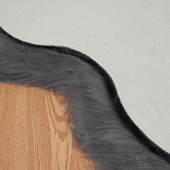 Nep Schapenvacht Tapijt Tafalla Antraciet 80 x 120 cm Polyester 6