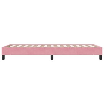 Boxspring zonder matras fluweel roze 100x210 cm 6