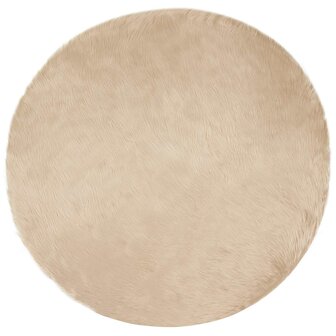 Nep Schapenvacht Tapijt Tafalla Beige &Oslash; 100 cm Polyester 2