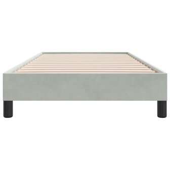 Boxspring zonder matras fluweel lichtgrijs 100x210 cm 5