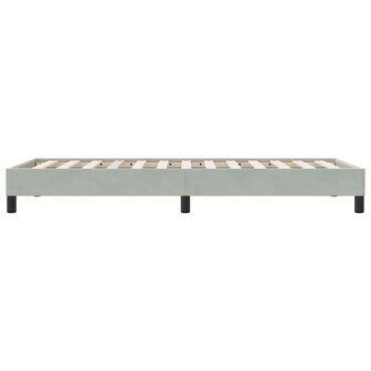 Boxspring zonder matras fluweel lichtgrijs 100x210 cm 6