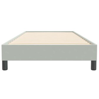 Boxspring zonder matras fluweel lichtgrijs 80x220 cm 5
