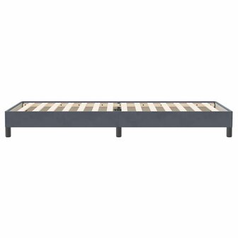 Boxspring zonder matras fluweel donkergrijs 90x220 cm 6