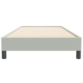 Boxspring zonder matras fluweel lichtgrijs 100x220 cm 5