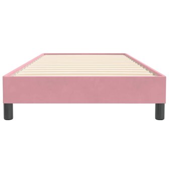 Boxspring zonder matras fluweel roze 100x220 cm 5