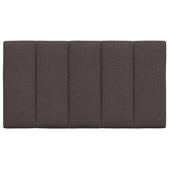 Hoofdbordkussen "Hanko" 80 cm stof donkerbruin 4