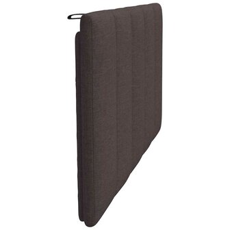 Hoofdbordkussen "Hanko" 100 cm stof donkerbruin 5
