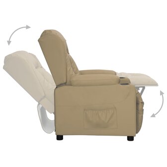 Sta-op-stoel kunstleer cappuccinokleurig 5