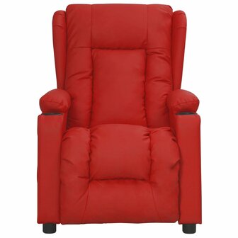 Sta-op-stoel kunstleer wijnrood 3