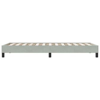 Boxspring zonder matras fluweel lichtgrijs 90x210 cm 6