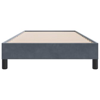 Boxspring zonder matras fluweel donkergrijs 100x210 cm 5