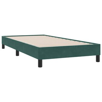 Boxspring zonder matras fluweel donkergroen 100x210 cm 3