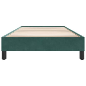 Boxspring zonder matras fluweel donkergroen 100x210 cm 5