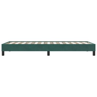 Boxspring zonder matras fluweel donkergroen 100x210 cm 6