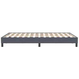 Boxspring zonder matras fluweel donkergrijs 120x210 cm 6