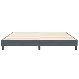 Boxspringbed zonder matras 200x210 cm fluweel donkergrijs 5