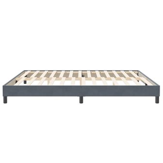 Boxspringbed zonder matras 200x210 cm fluweel donkergrijs 6
