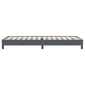 Boxspring zonder matras fluweel donkergrijs 80x220 cm 6