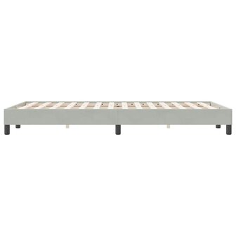 Boxspring zonder matras fluweel lichtgrijs 120x220 cm 6