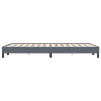 Boxspring zonder matras fluweel donkergrijs 120x220 cm 6