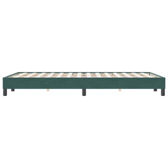 Boxspring zonder matras fluweel donkergroen 120x220 cm 6