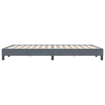 Boxspring zonder matras fluweel donkergrijs 140x220 cm 6