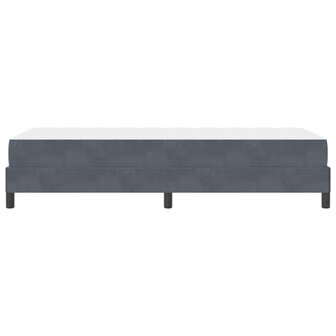 Boxspringbed met matras Donkergrijs 80 x 220 cm Stof 7