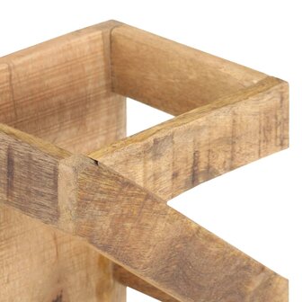 Wijnrek voor 5 flessen massief mangohout 6